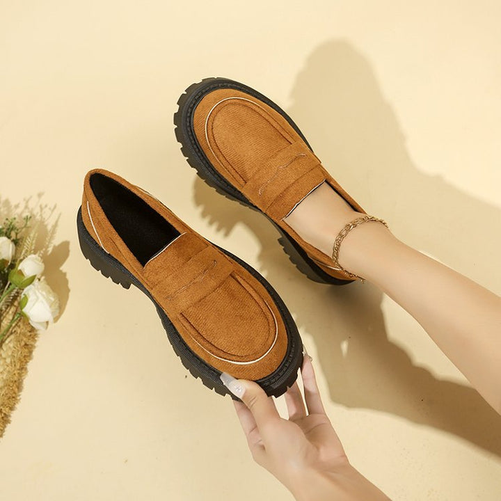 SUNKISSEDSTEP Women’s Heritage Suede Platform Loafers