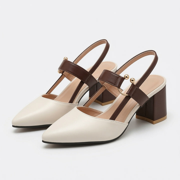 Pointed Toe Slingback Heels