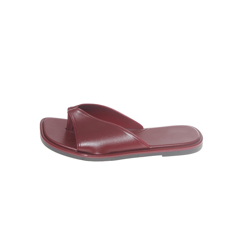 Roman Thong Flat Slide Sandals