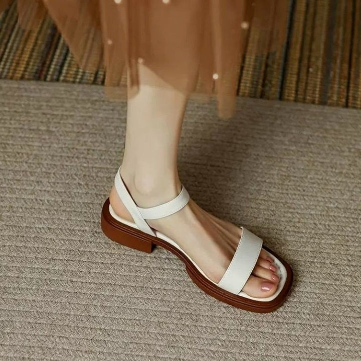 French Minimalist Flat Sandals