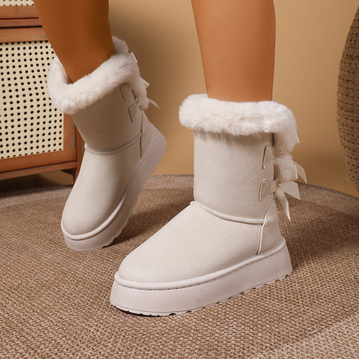SUNKISSEDSTEP Women’s FrostBow Platform Snow Boots