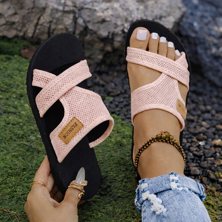 SUNKISSEDSTEP Women’s Breathable Mesh Comfort Slides