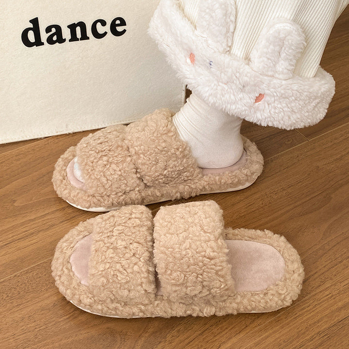 SUNKISSEDSTEP Women’s Eva Plush Platform Slides