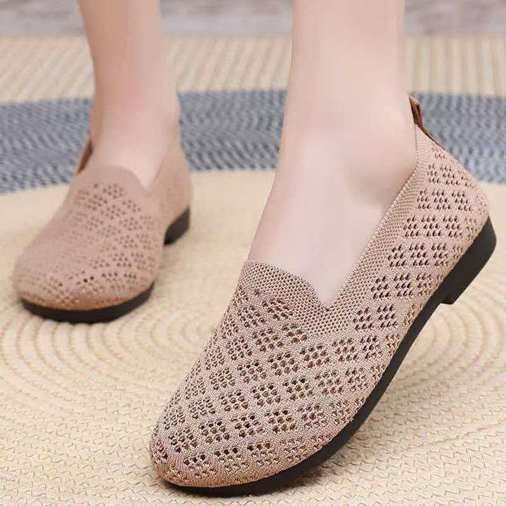 SUNKISSEDSTEP Women’s Airy Knit Slip-On Comfort Flats