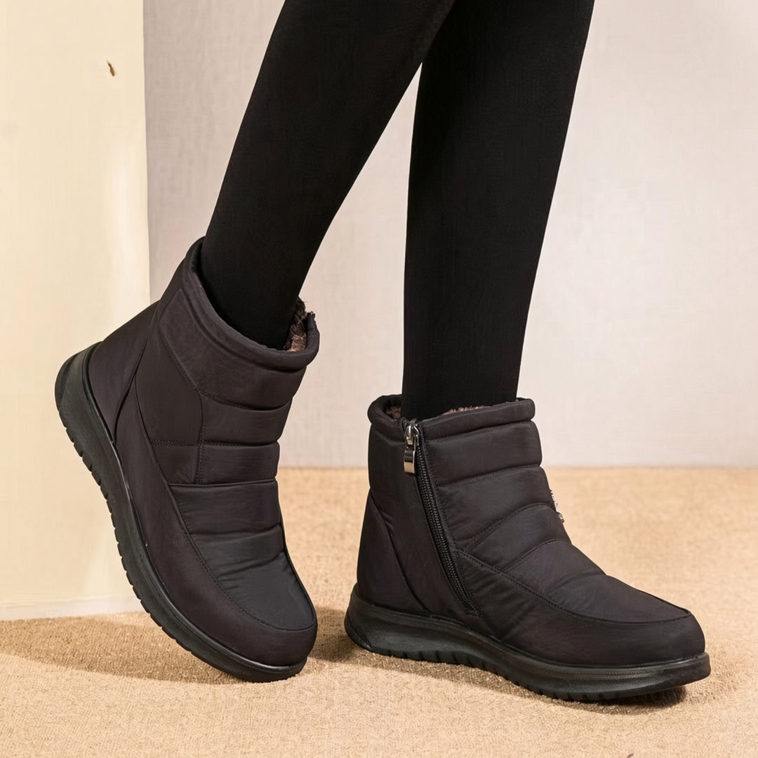 SUNKISSEDSTEP Women’s Cozy Side-Zip Winter Ankle Boots