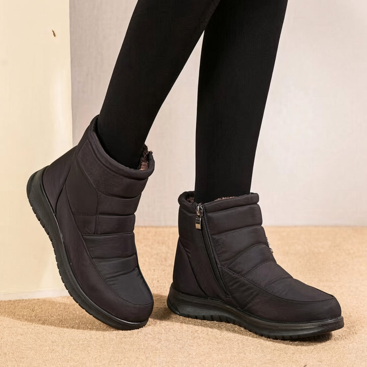 SUNKISSEDSTEP Women’s Cozy Side-Zip Winter Ankle Boots