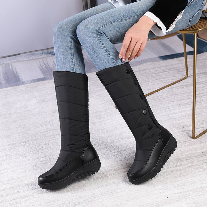 SUNKISSEDSTEP Women’s Quilted Knee-High Winter Snow Boots