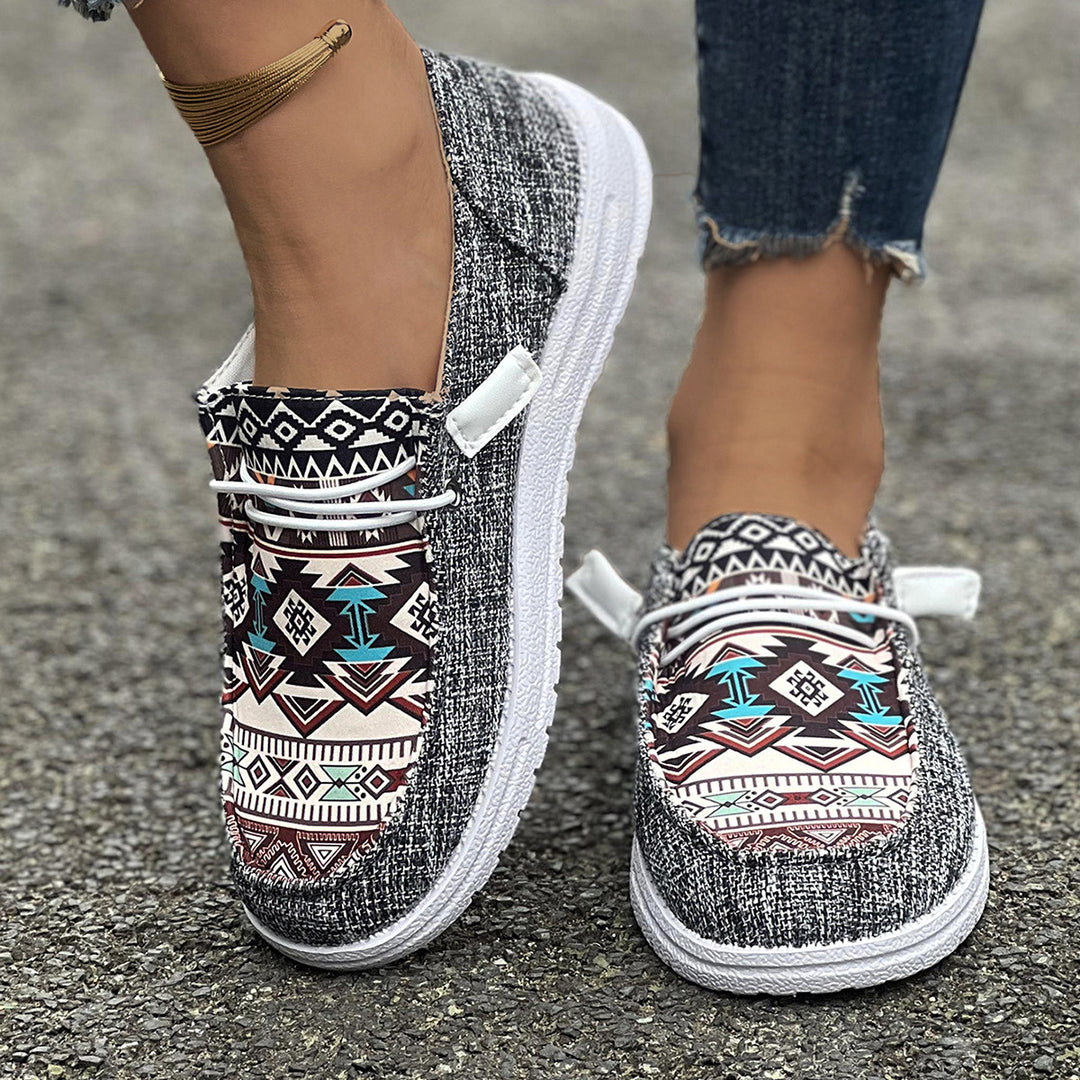 SUNKISSEDSTEP Women’s TerraWeave Casual Canvas Loafers