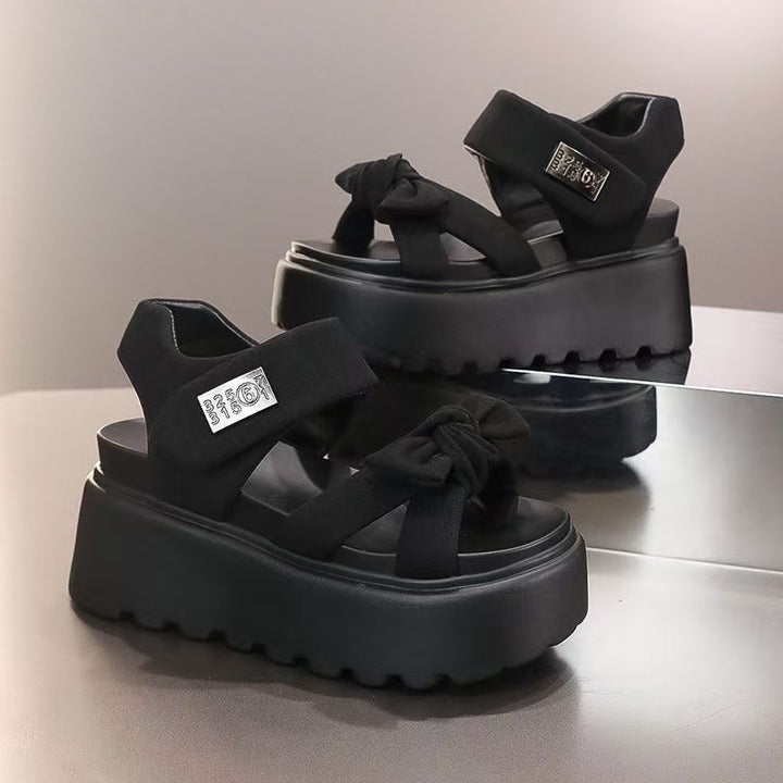 Bow Platform Sandals