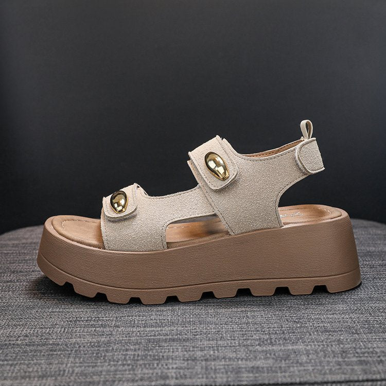 SUNKISSEDSTEP Women’s Retro Trek Platform Sandals (US 5.5–8)