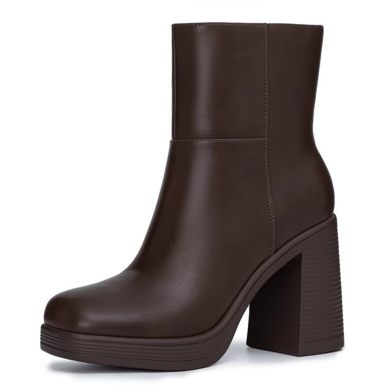 SUNKISSEDSTEP Women’s Chunky Heel Ankle Boots