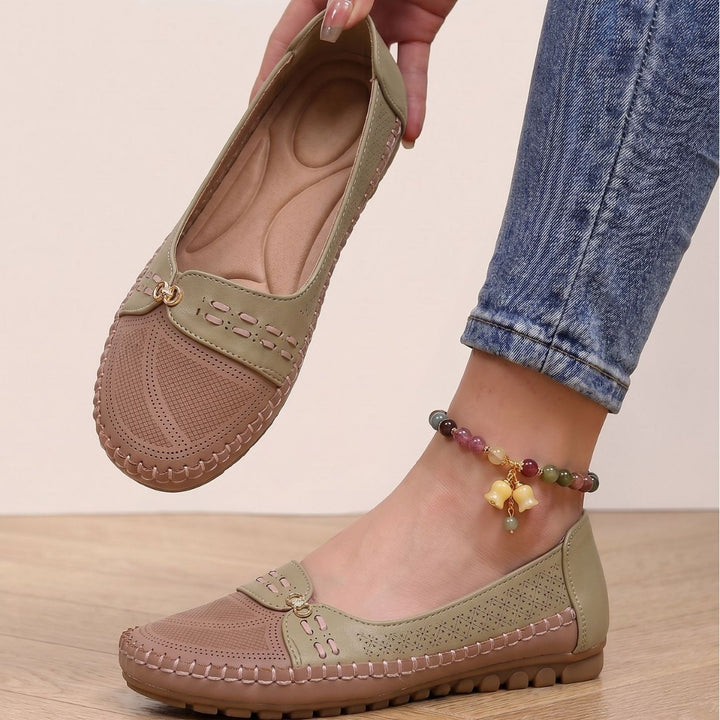 Vintage Laser Stitch Loafers