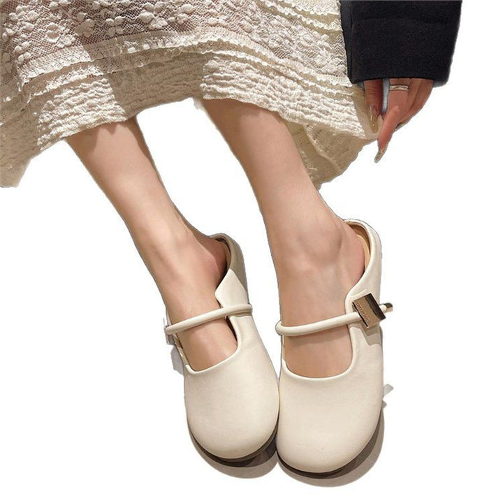 Mary Jane Mule Flats