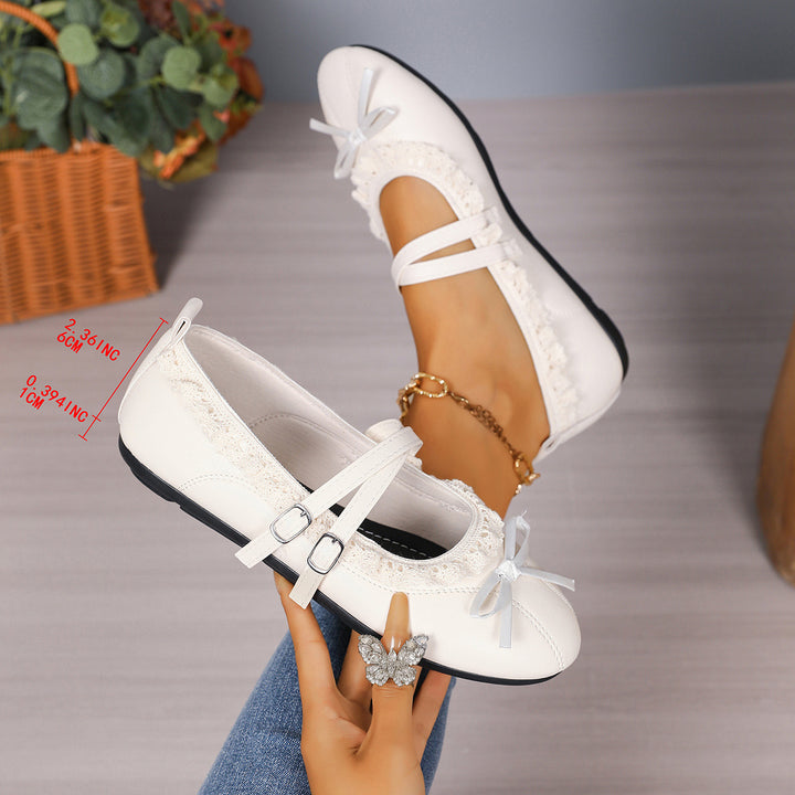 SUNKISSEDSTEP Women’s French Style Flat Mary Jane Shoes