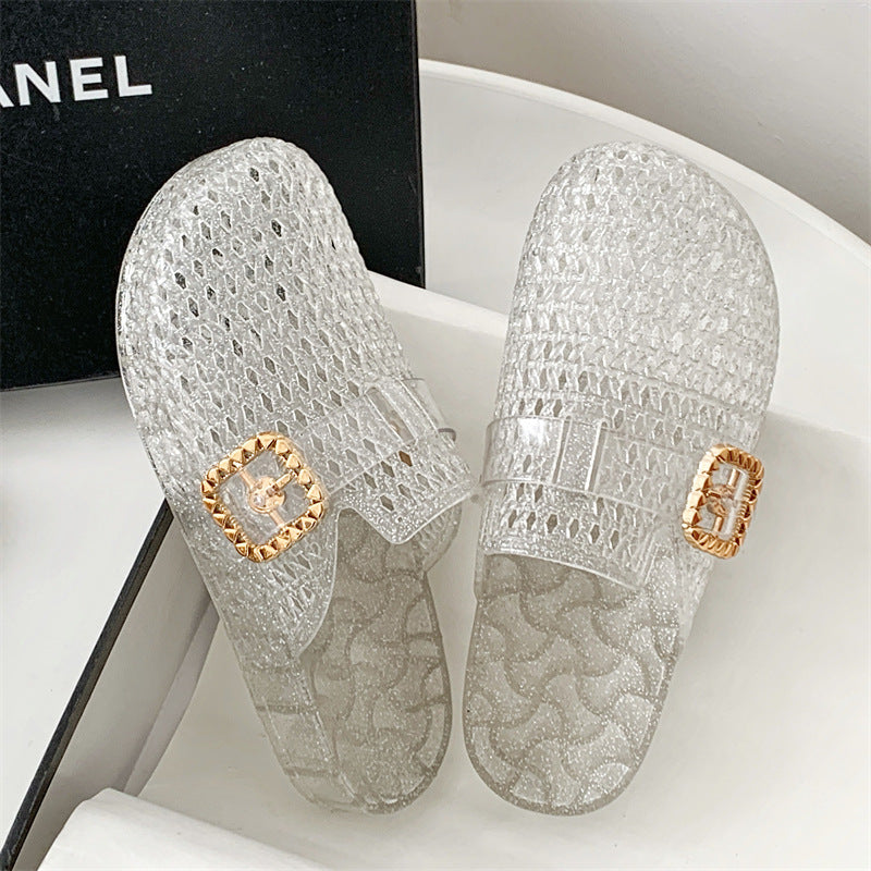 SUNKISSEDSTEP Women’s Crystal Breeze Clog Slides (US 6–8.5)