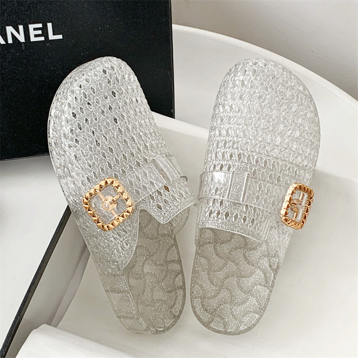 SUNKISSEDSTEP Women’s Crystal Breeze Clog Slides (US 6–8.5)