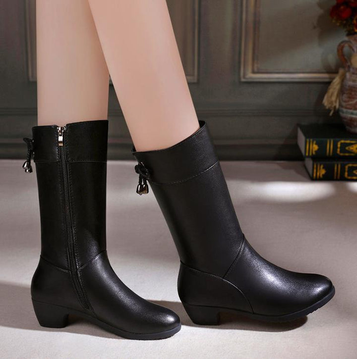 SUNKISSEDSTEP Women’s Quilted Pull-On Knee-High Snow Boots