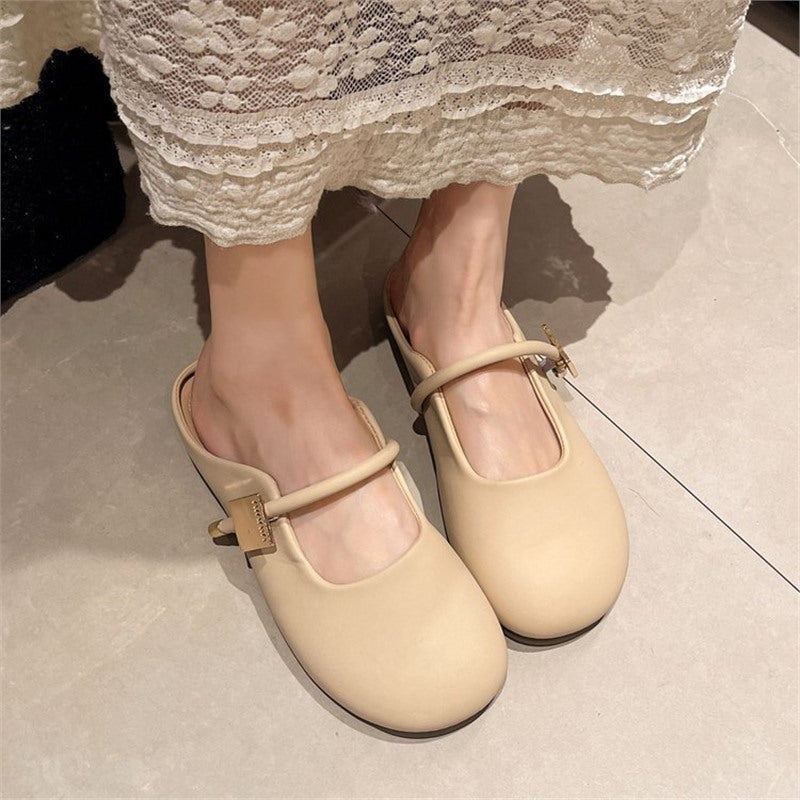 Mary Jane Mule Flats