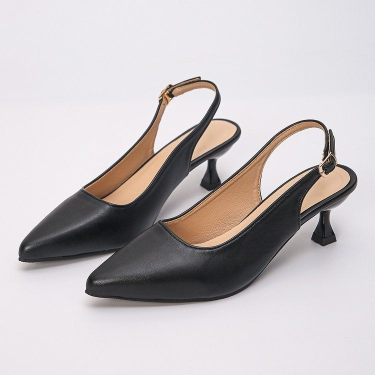 Pointed Toe Slingback Heels