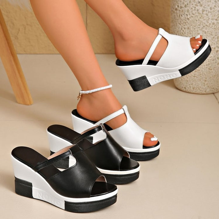 SUNKISSEDSTEP Women’s Aria Wedge Platform Slides (US 5.5–9.5)