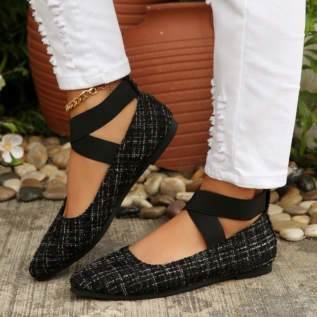 SUNKISSEDSTEP Women’s Velvet Mary Jane Flats