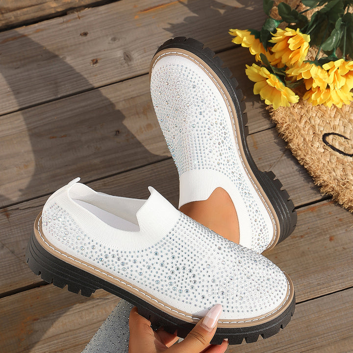 SUNKISSEDSTEP Women’s Sparkle Knit Sock Walking Shoes