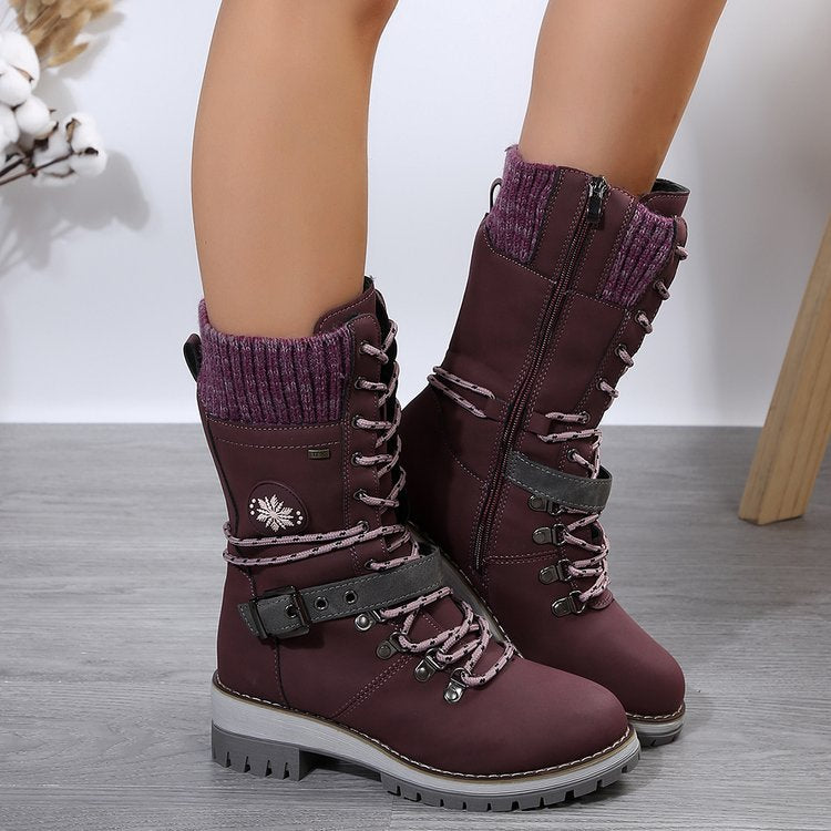 SUNKISSEDSTEP Women’s Heritage Lace-Up Winter Combat Boots