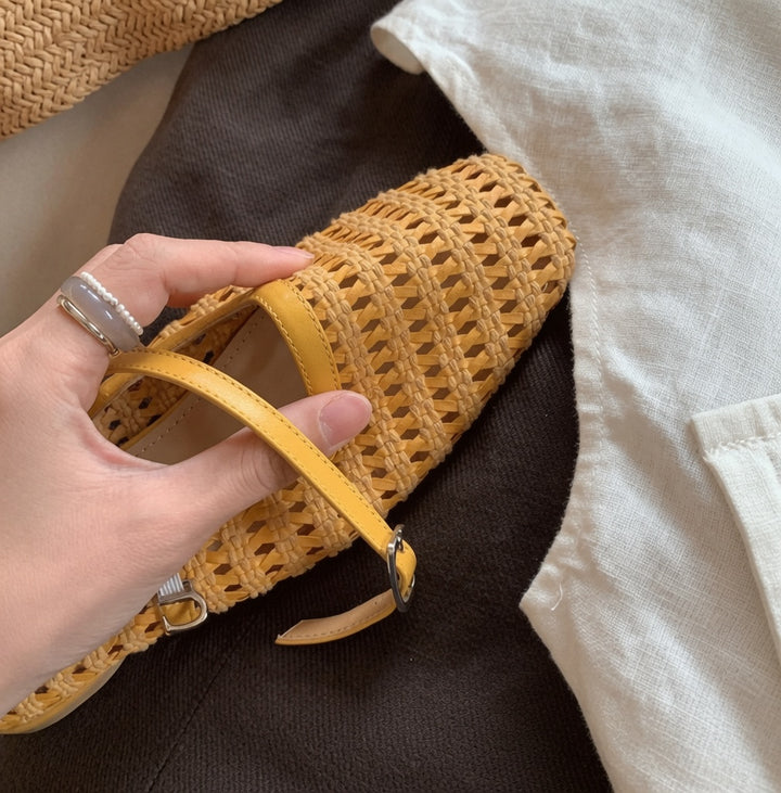 Vintage Woven Mule Sandals