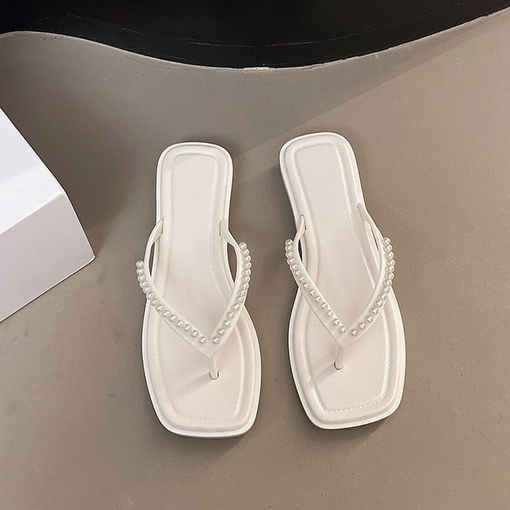 Pearl Strap Flip Flops