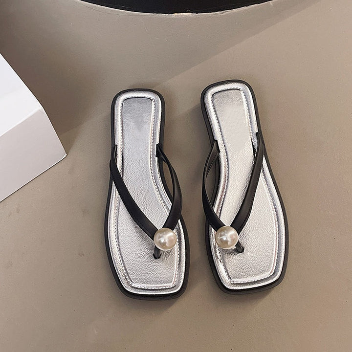 Pearl Strap Flip Flops