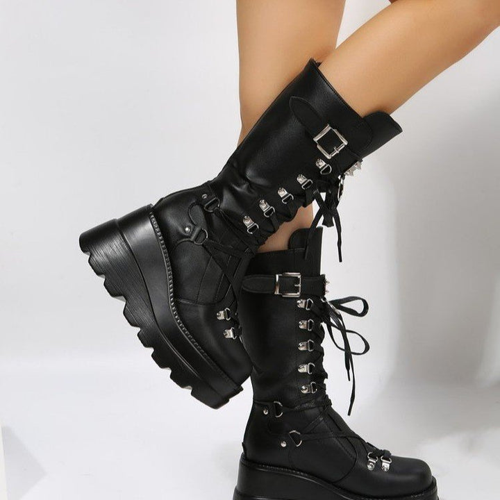 Punk Platform Combat Boots