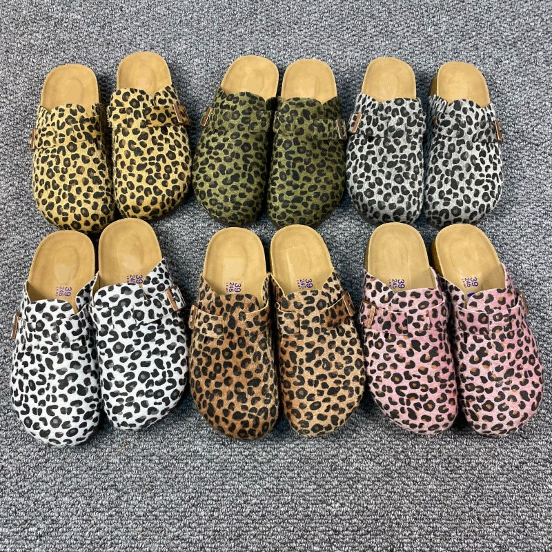 SUNKISSEDSTEP Women’s Leopard Heritage Clog Slides (US 5.5–10.5)