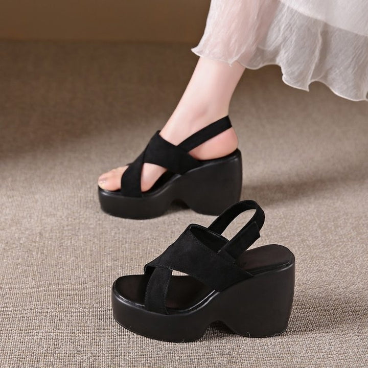 SUNKISSEDSTEP Women’s Chunky Wedge Platform Sandals