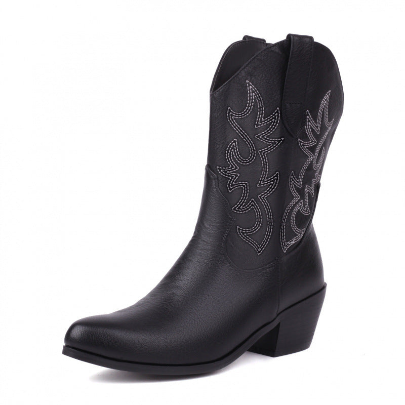SUNKISSEDSTEP Women’s Western Suede Style Ankle Boots