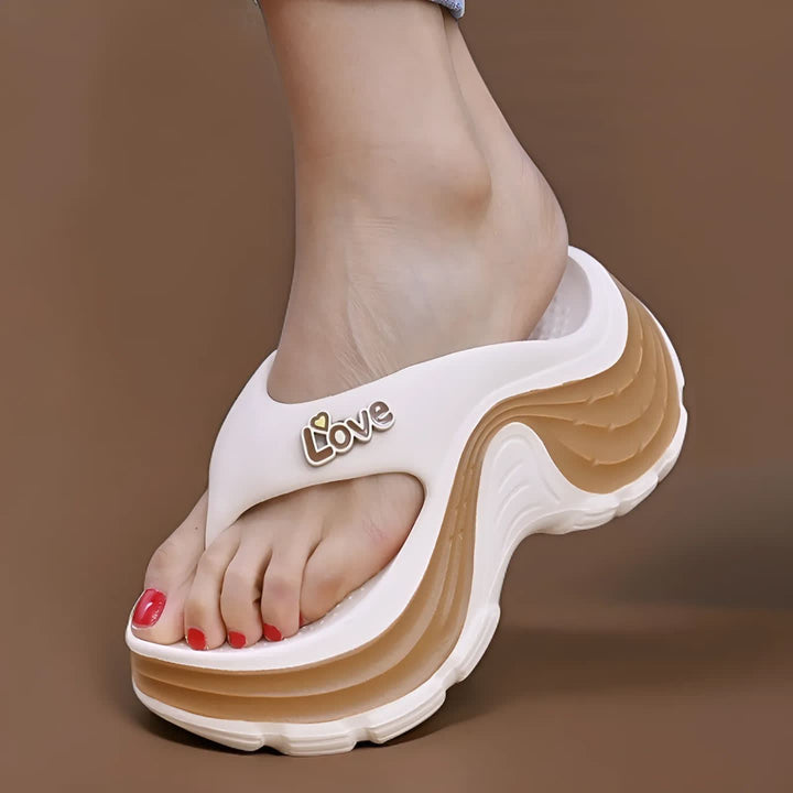 SUNKISSEDSTEP Women’s Thick-Soled Flip Flop Sandals