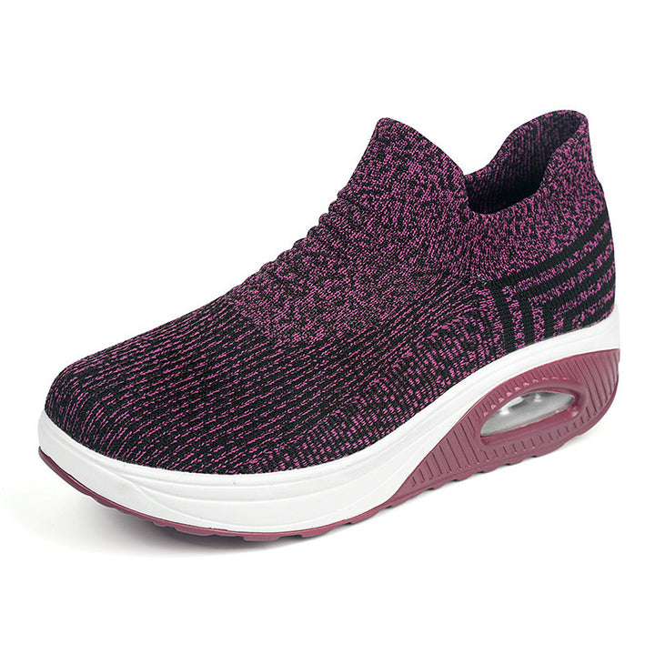 Knit Slip-On Walking Sneakers