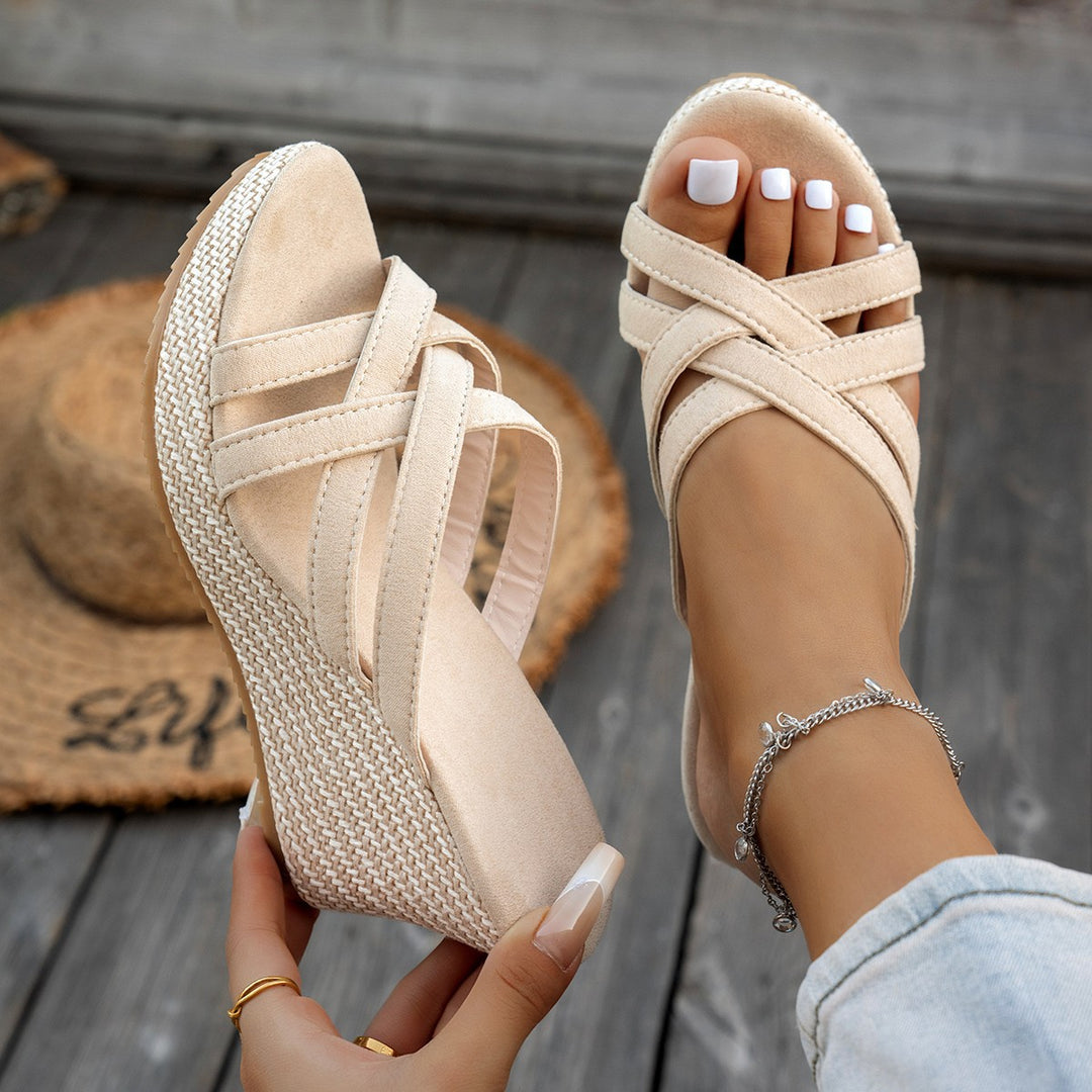 Wedge Platform Roman Sandals