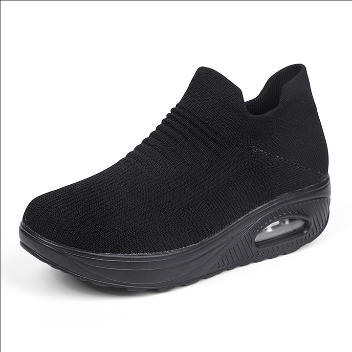 Knit Slip-On Walking Sneakers
