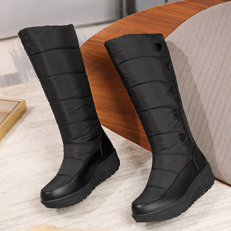 SUNKISSEDSTEP Women’s Quilted Knee-High Winter Snow Boots