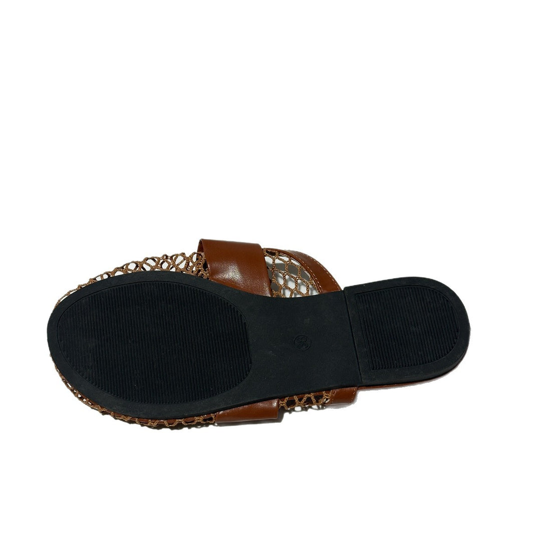 SUNKISSEDSTEP Women’s Mesh Closed-Toe Flat Slides