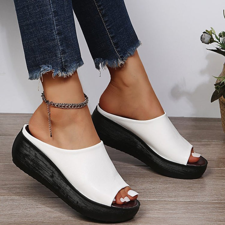 SUNKISSEDSTEP Women’s Savannah Platform Wedge Slides (US 5.5–10)