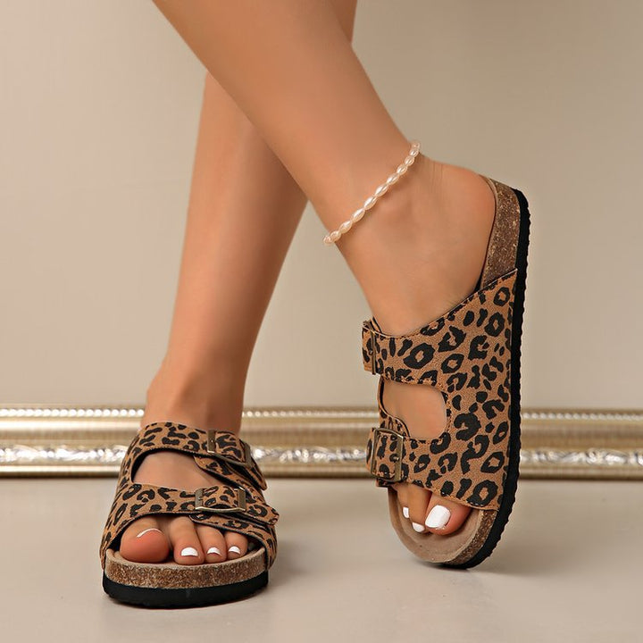 SUNKISSEDSTEP Women’s Leopard Luxe Clog Slides (US 5.5–9.5)