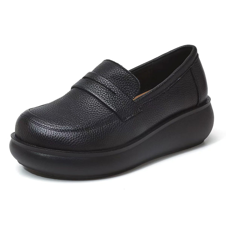 SUNKISSEDSTEP Women’s EaseLift Platform Penny Loafers