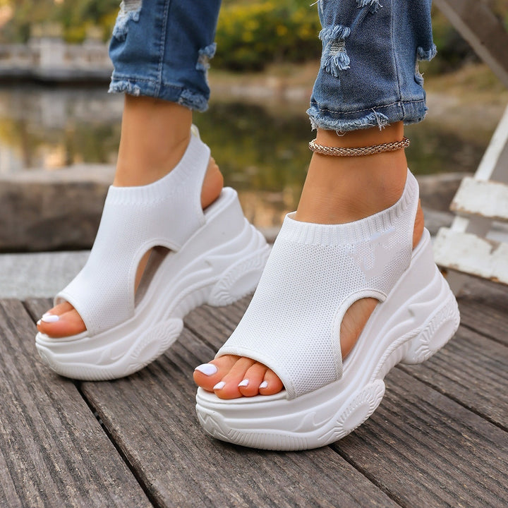 Breathable Wedge Platform Sandals
