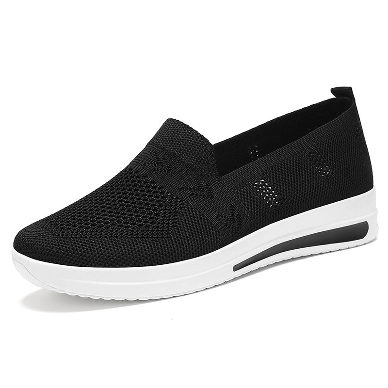 Breathable Knit Slip-On Sneakers