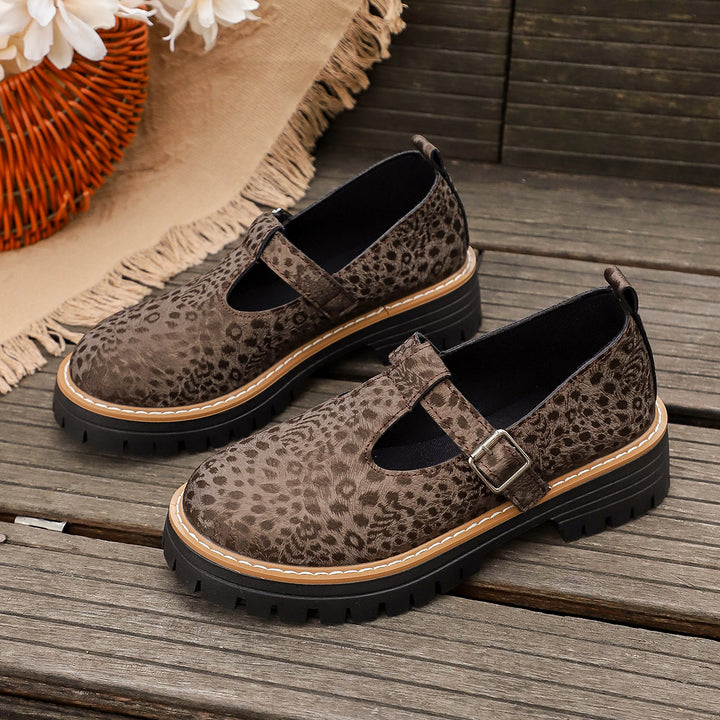 SUNKISSEDSTEP Women’s Buckle Strap Platform Mary Jane Shoes
