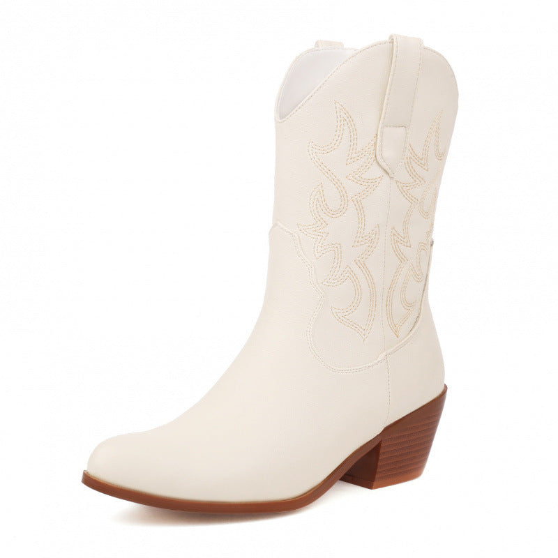SUNKISSEDSTEP Women’s Western Suede Style Ankle Boots