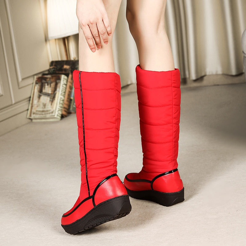 SUNKISSEDSTEP Women’s Quilted Knee-High Winter Snow Boots