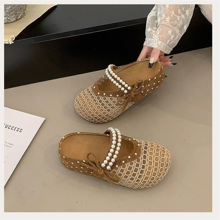 Woven Clog Platform Mule Sandals