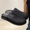 SUNKISSEDSTEP Women’s Woven Mesh Closed-Toe Platform Slides (US 5.5–9.5)
